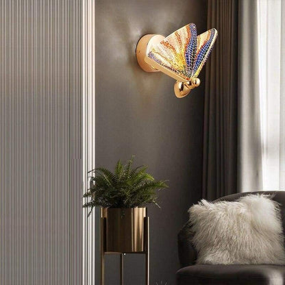 applique-murale-papillon-multicolore