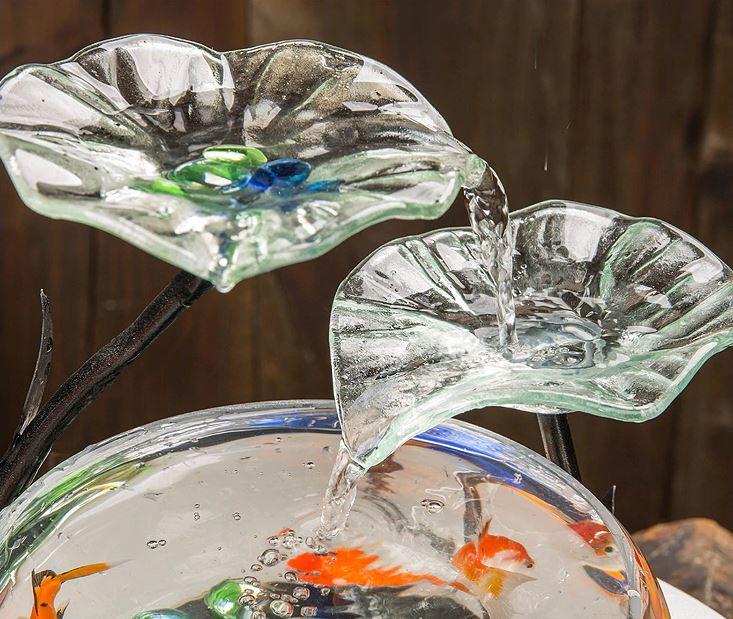 Aquarium boule fontaine