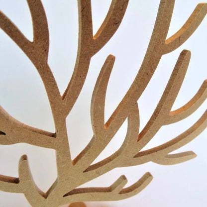 Arbre à bijoux cornes de cerf en bois de peuplier