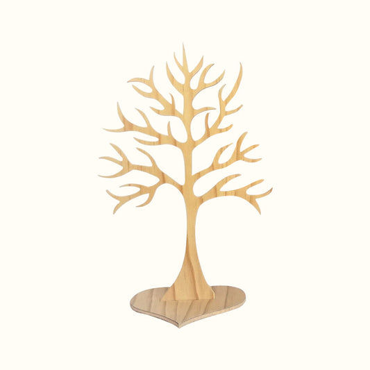 Arbre à bijoux en bois de peuplier