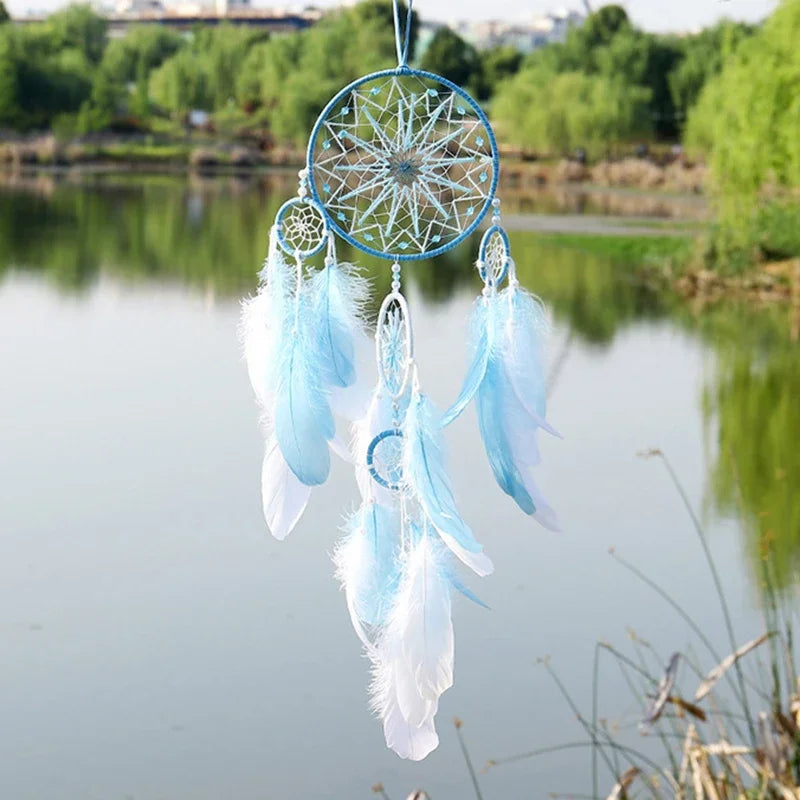 Attrape Rêve Aéré Etoile Bleu