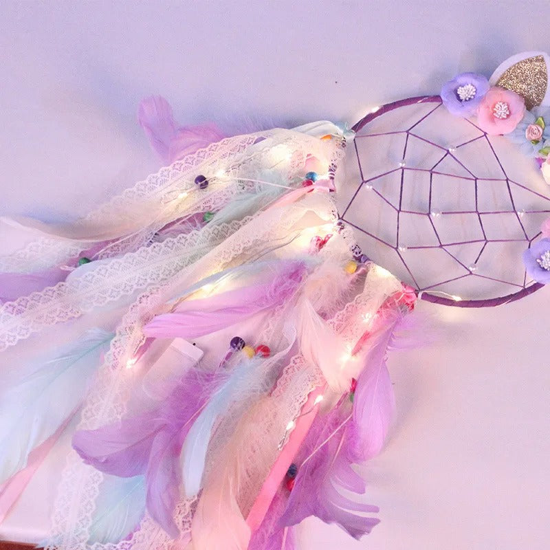 Attrape-rêves Licorne Guirlande Brillant