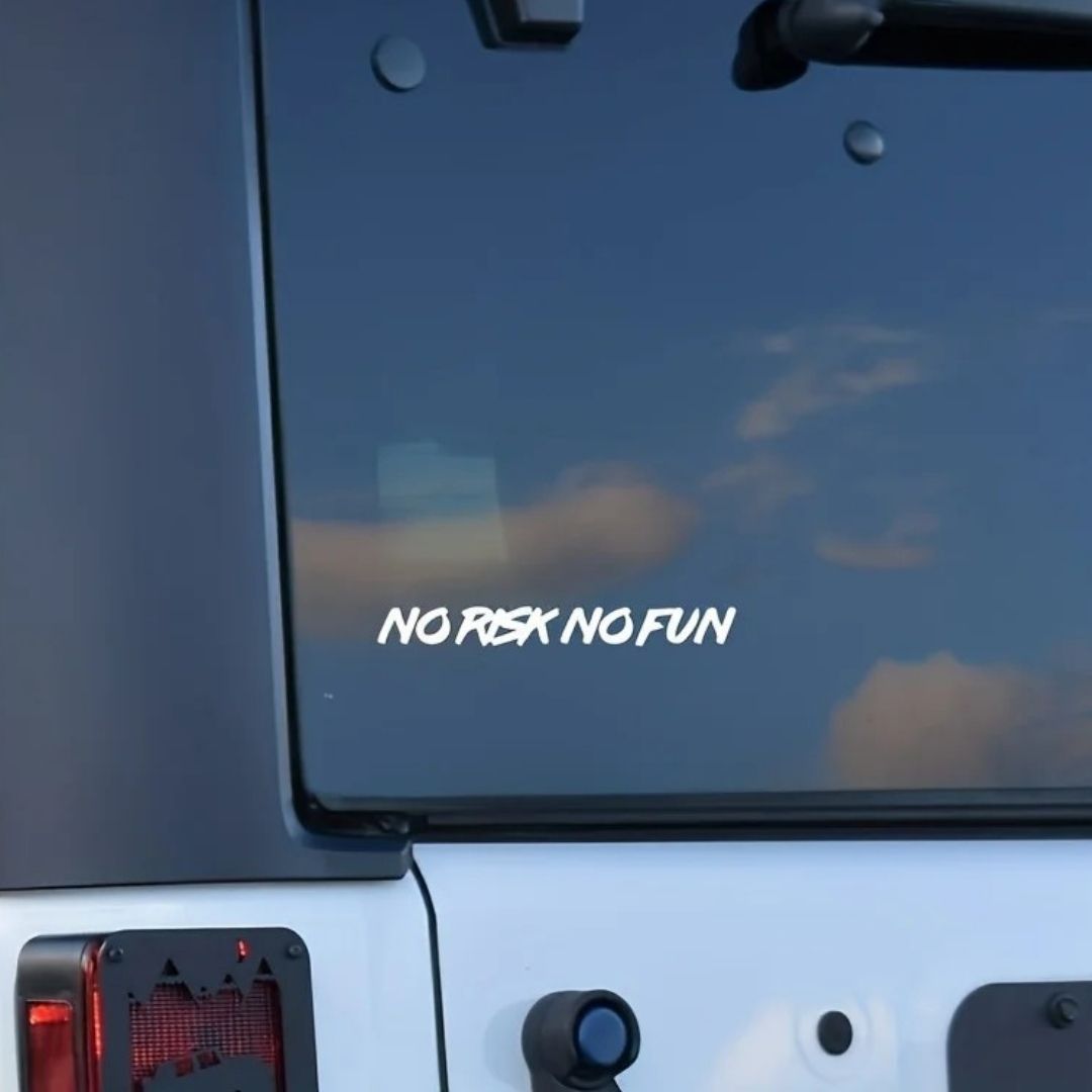 AUTOCOLLANT VOITURE | No Risk No Fun™