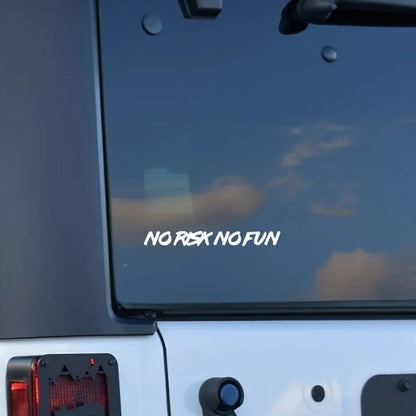 AUTOCOLLANT VOITURE | No Risk No Fun™