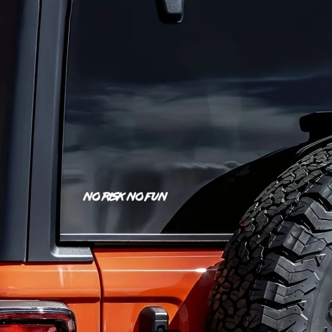 AUTOCOLLANT VOITURE | No Risk No Fun™