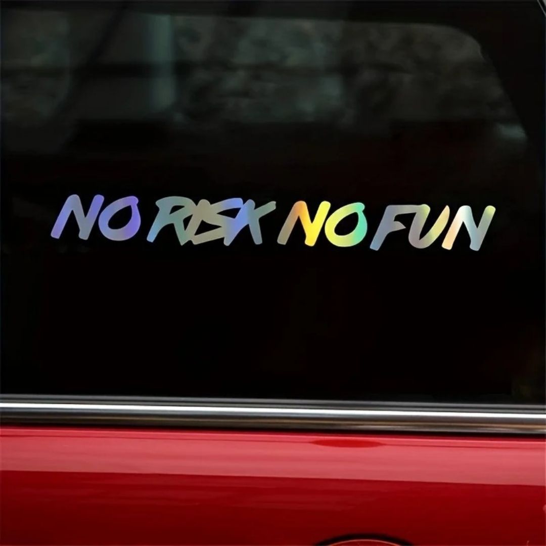 AUTOCOLLANT VOITURE | No Risk No Fun™