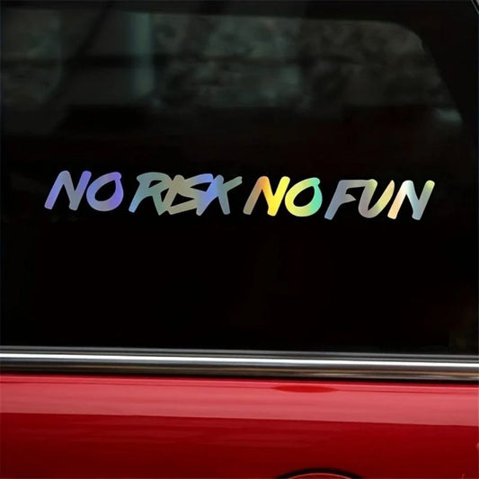 AUTOCOLLANT VOITURE | No Risk No Fun™