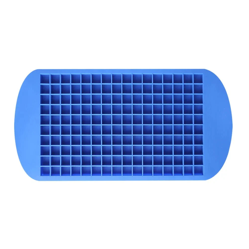Bac à glaçons mini silicone 160 grilles - Fabrication de glaçons - Barbecue, Cocktail, Rafraîchissant Blue-160 Grid
