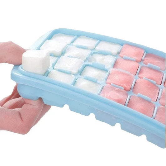 Bac à glaçons silicone 24/36 alvéoles avec couvercle amovible