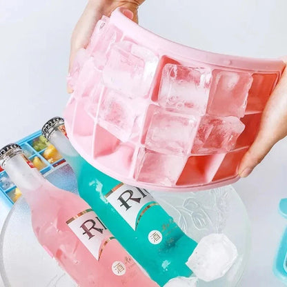 Bac à glaçons silicone 24/36 alvéoles avec couvercle amovible