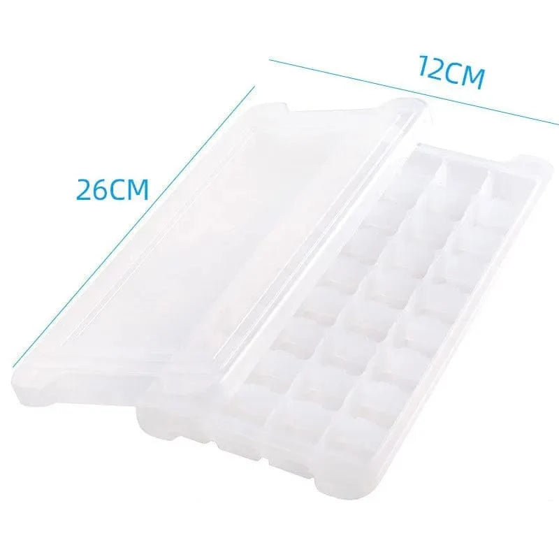 Bac à glaçons silicone 24/36 alvéoles avec couvercle amovible - Moule à glace fruits écologique white-36 Grids