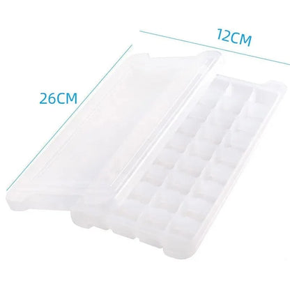 Bac à glaçons silicone 24/36 alvéoles avec couvercle amovible - Moule à glace fruits écologique white-36 Grids