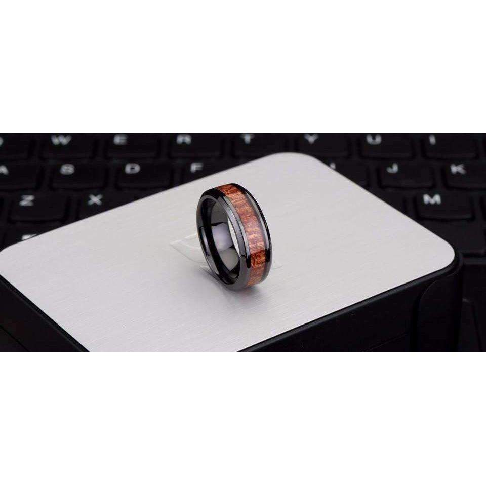 Bague en Bois - Acier