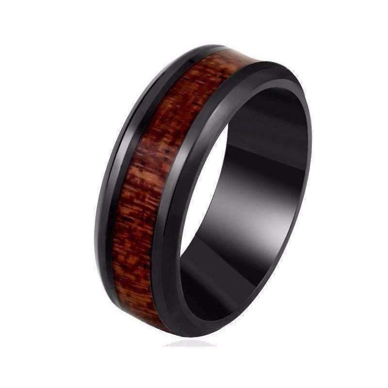 Bague en Bois - Acier