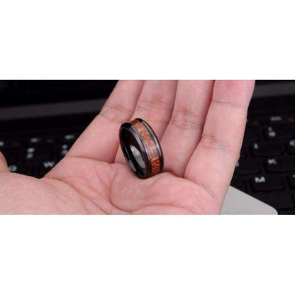 Bague en Bois - Acier