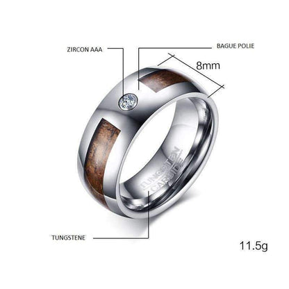 Bague en Bois - Diamond