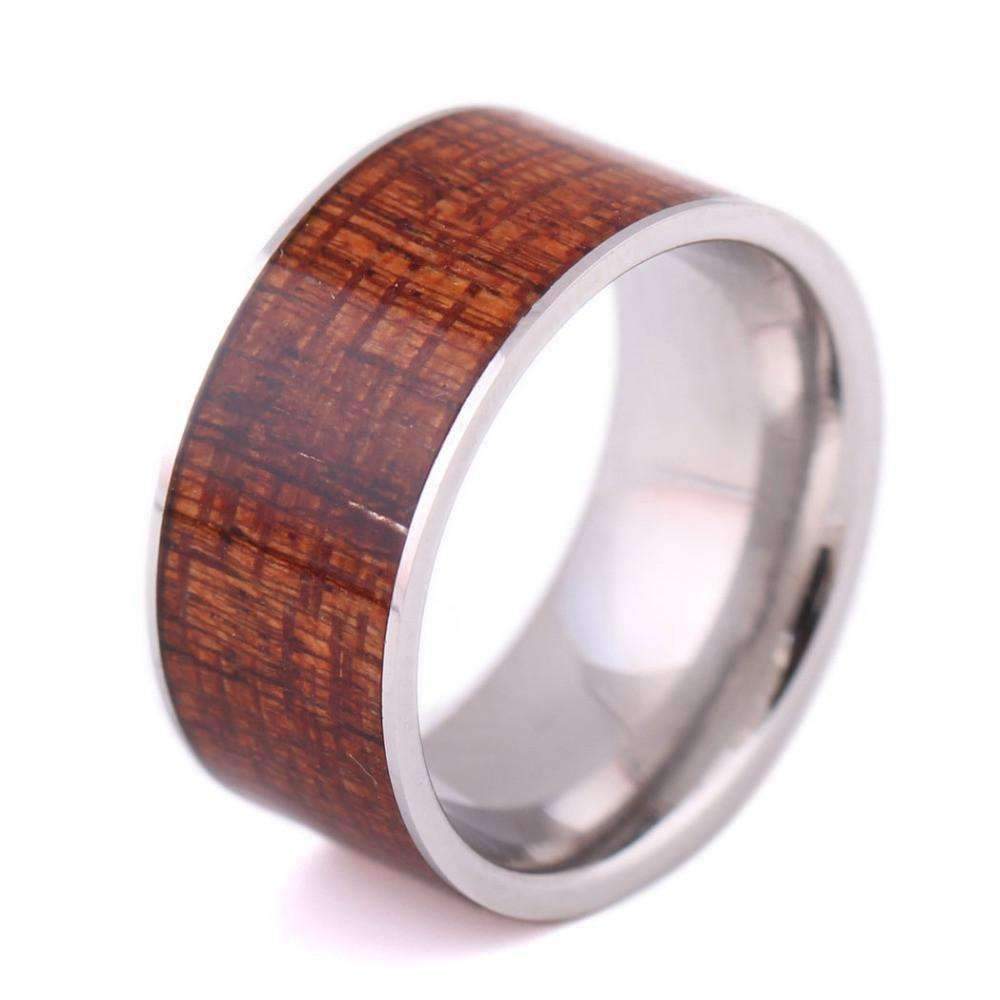 Bague en Bois - Titane