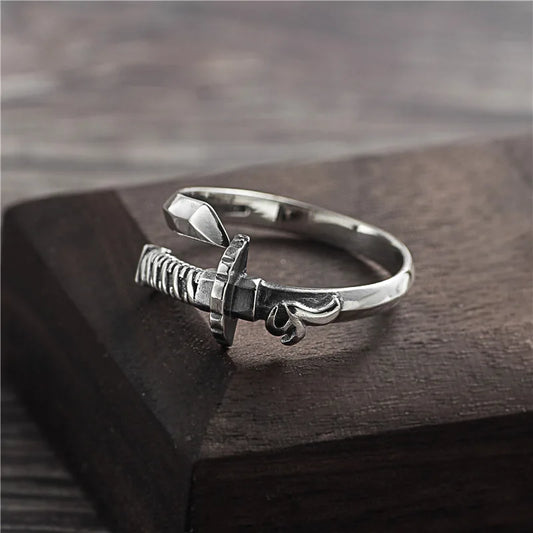 Bague Katana en Argent ’Hikari’ - redimensionnable
