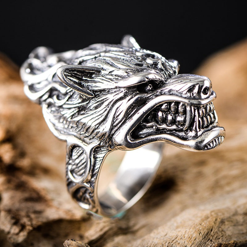 Bague Loup en Argent ’Matsue’ - 55