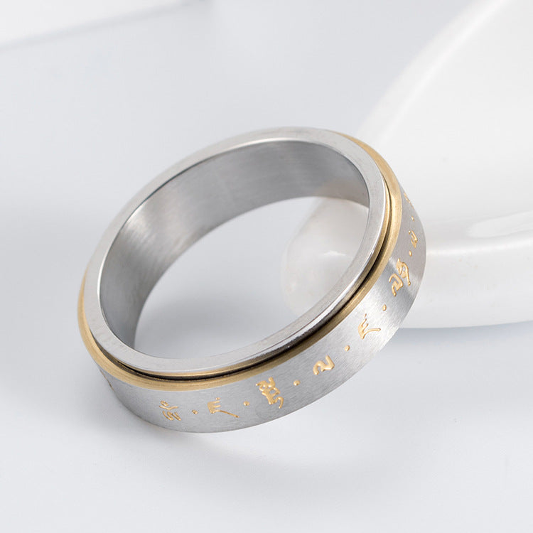 Bague avec écriture japonaise