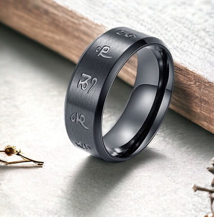 Bague homme ecriture japonaise