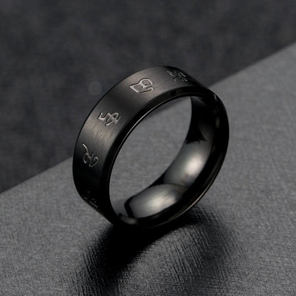Bague homme ecriture japonaise