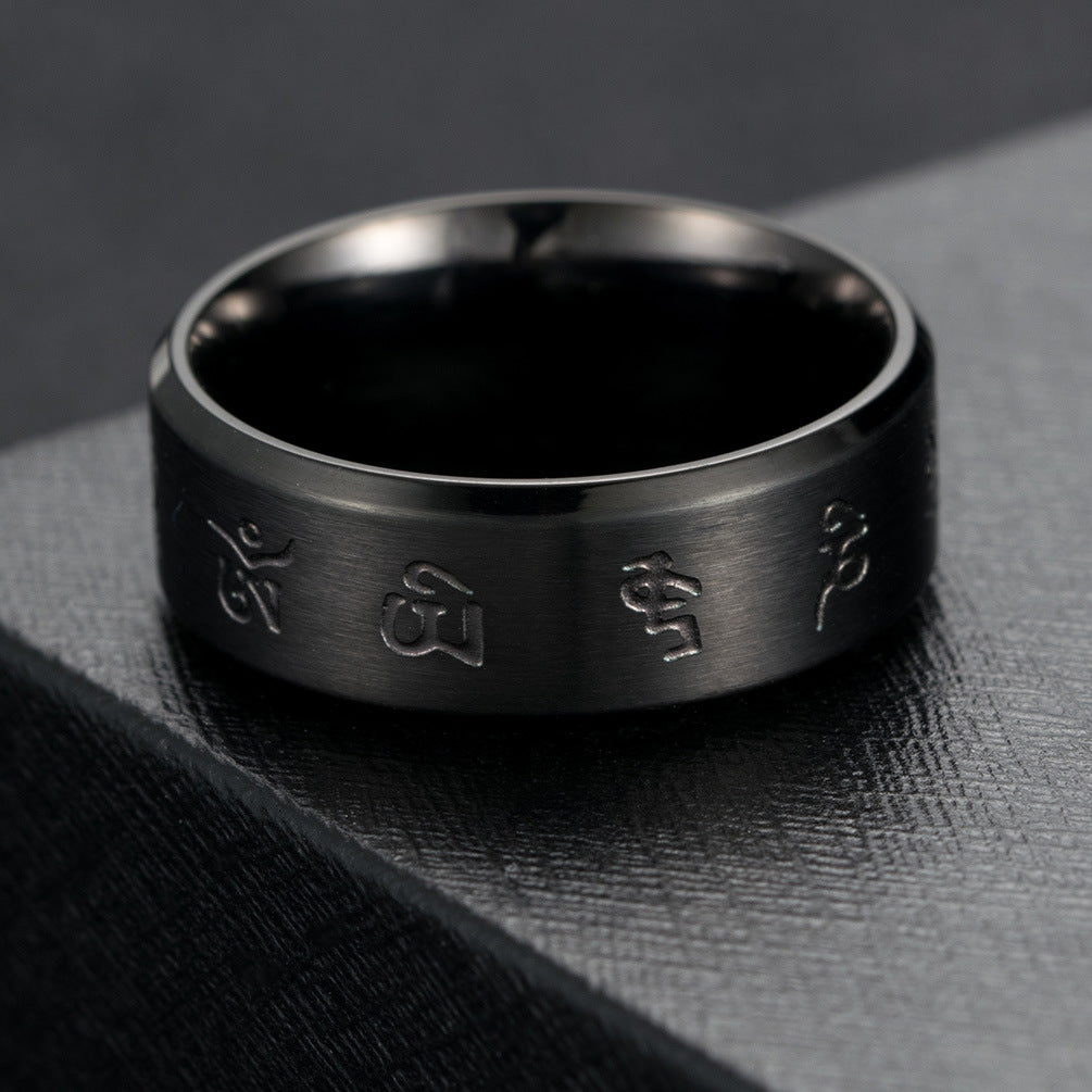 Bague homme ecriture japonaise