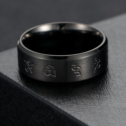 Bague homme ecriture japonaise