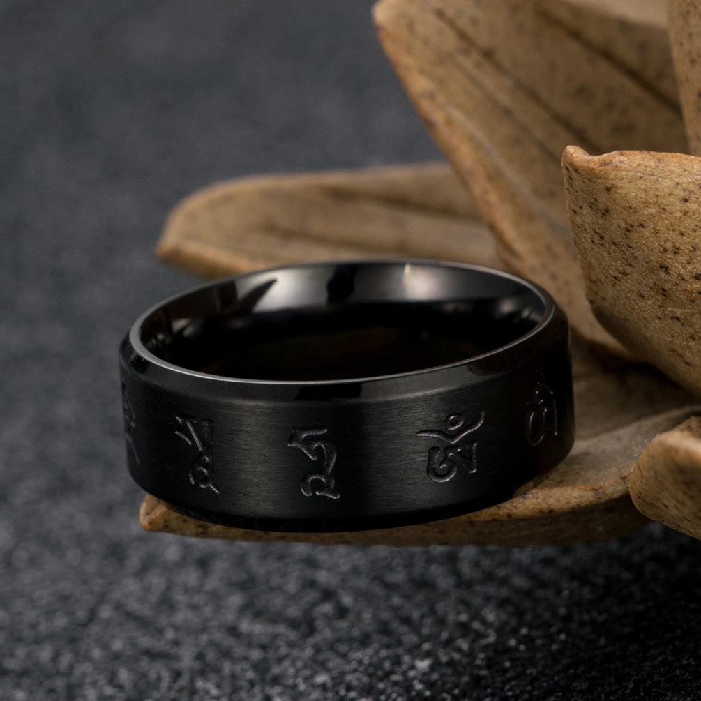 Bague homme ecriture japonaise