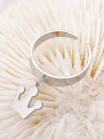 Bague pendentif couronne