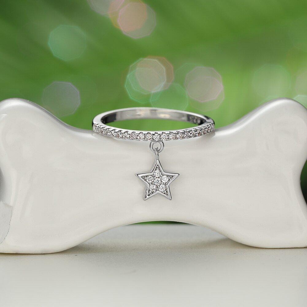 Bague pendentif diamants étoile - MonPendentif