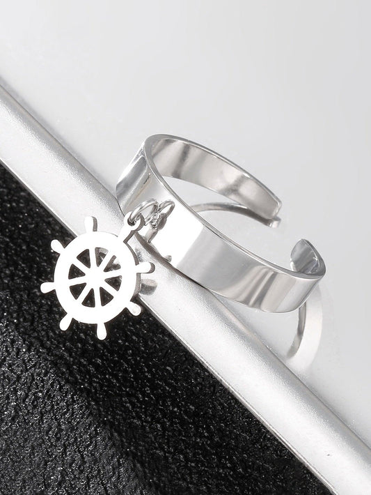Bague pendentif gouvernail