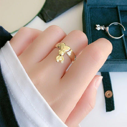 Bague pendentif ourson or - MonPendentif