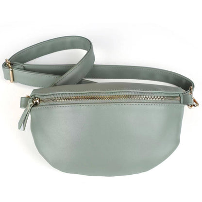 Banane Sac Cuir - Sauge
