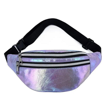 Banane Sac Holographique Violet