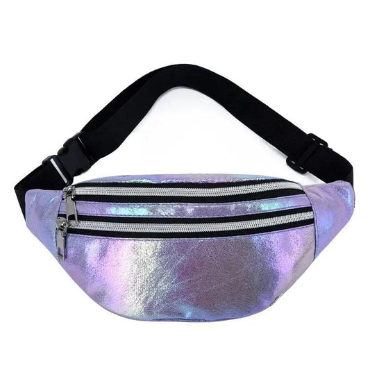 Banane Sac Holographique Violet