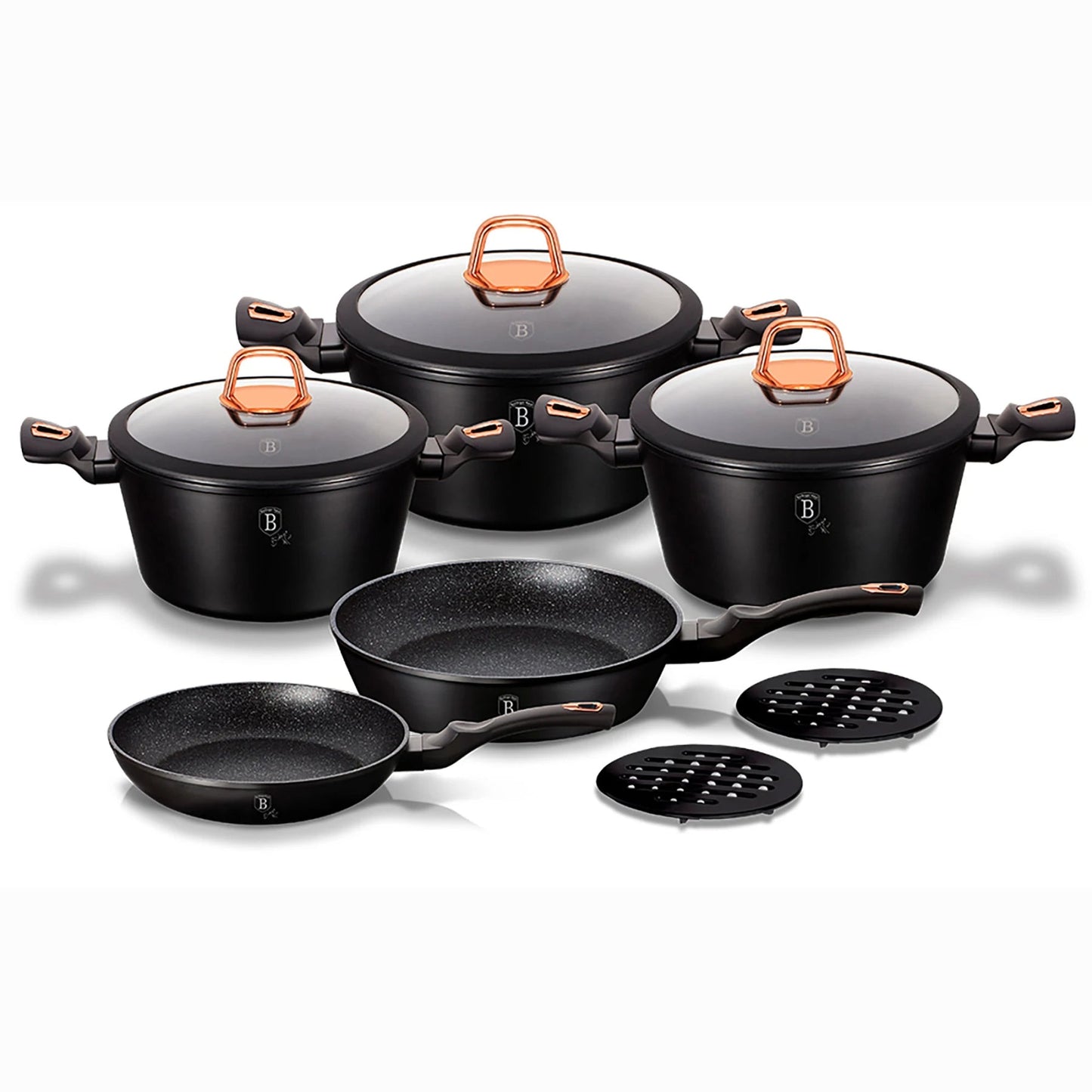 Batterie de Cuisine à Paroi Épaisse en Aluminium