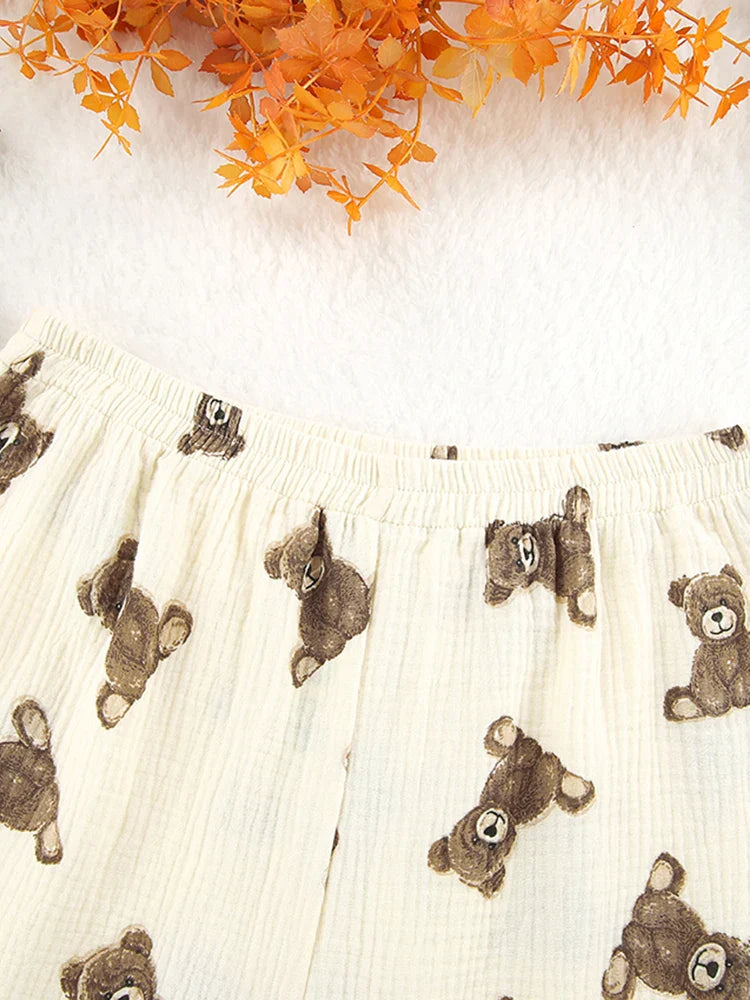 Beau Pyjama Pour Femme En Coton "Ourson"