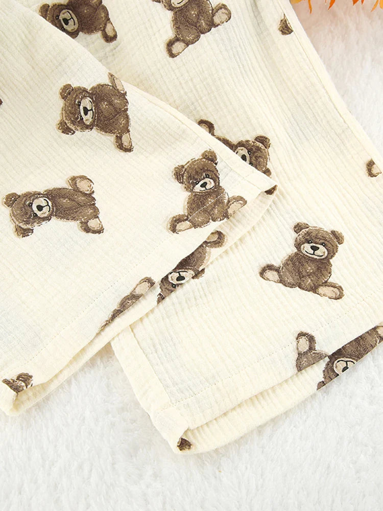 Beau Pyjama Pour Femme En Coton "Ourson"