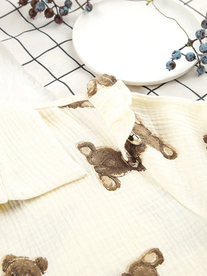 Beau Pyjama Pour Femme En Coton "Ourson"