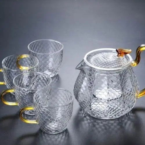 Belle Théière en Verre avec Filtre intégré