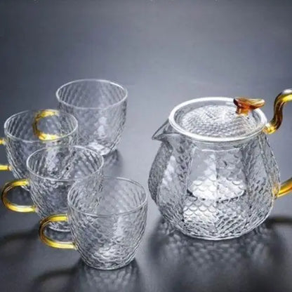 Belle Théière en Verre avec Filtre intégré