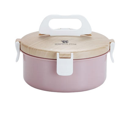 Bento Inox Rond Rose Compartiments