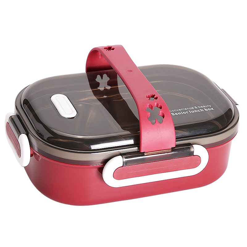 Bento Japonais Inox Rouge
