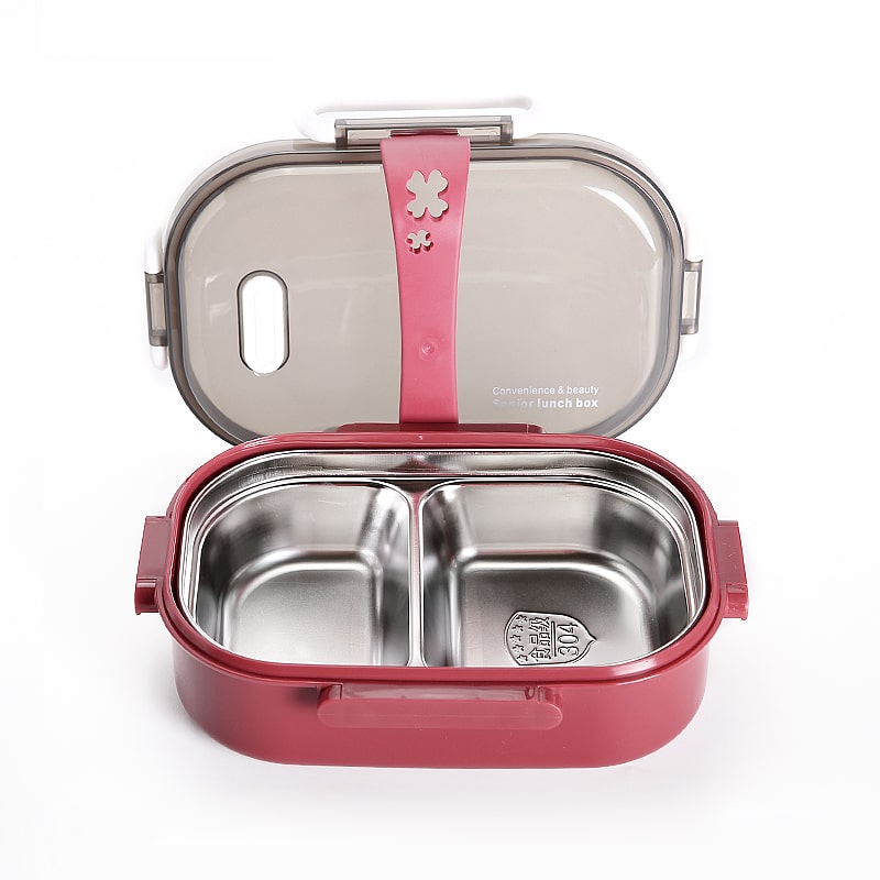 Bento Japonais Inox Rouge