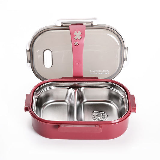 Bento Japonais Inox Rouge
