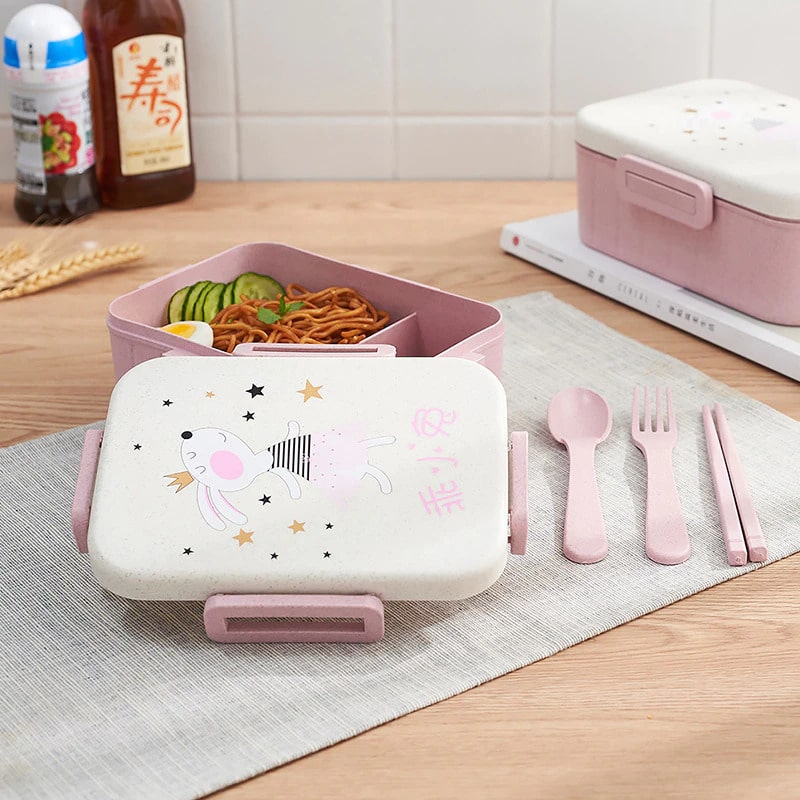 Bento Japonais Rose Cute Lapin