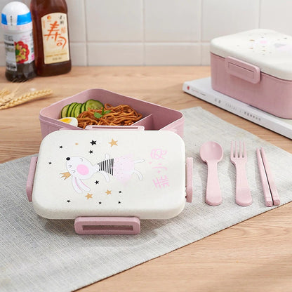 Bento Japonais Rose Cute Lapin