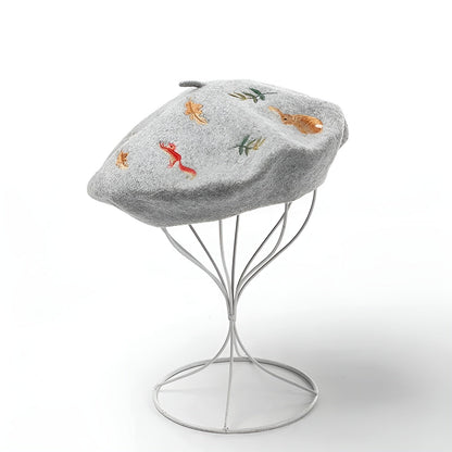 Béret Femme Coton - Motif