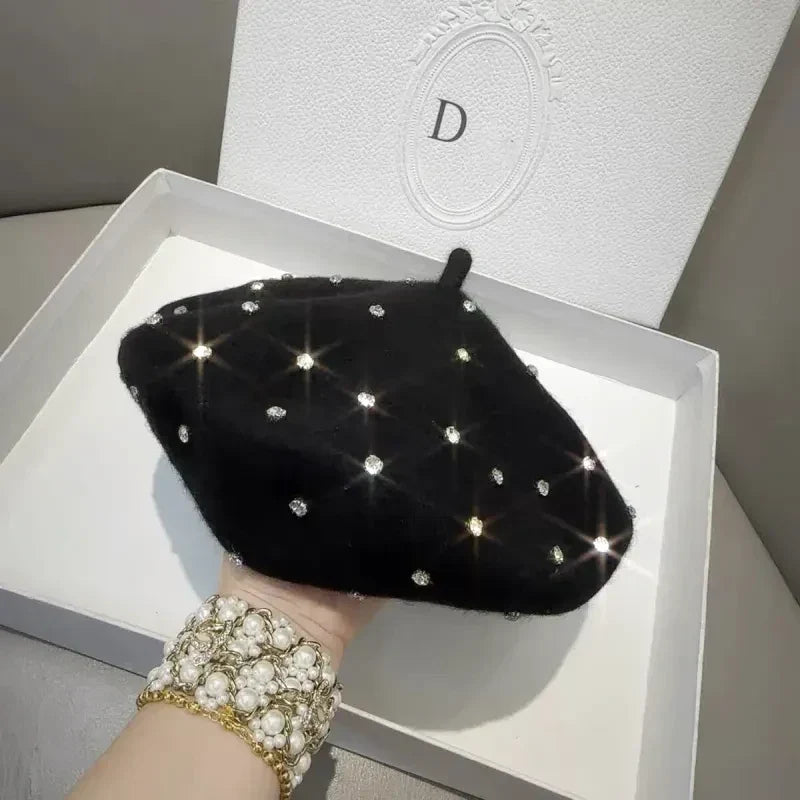 Béret Femme Scintillant Luxe - La Maison du Chapeau
